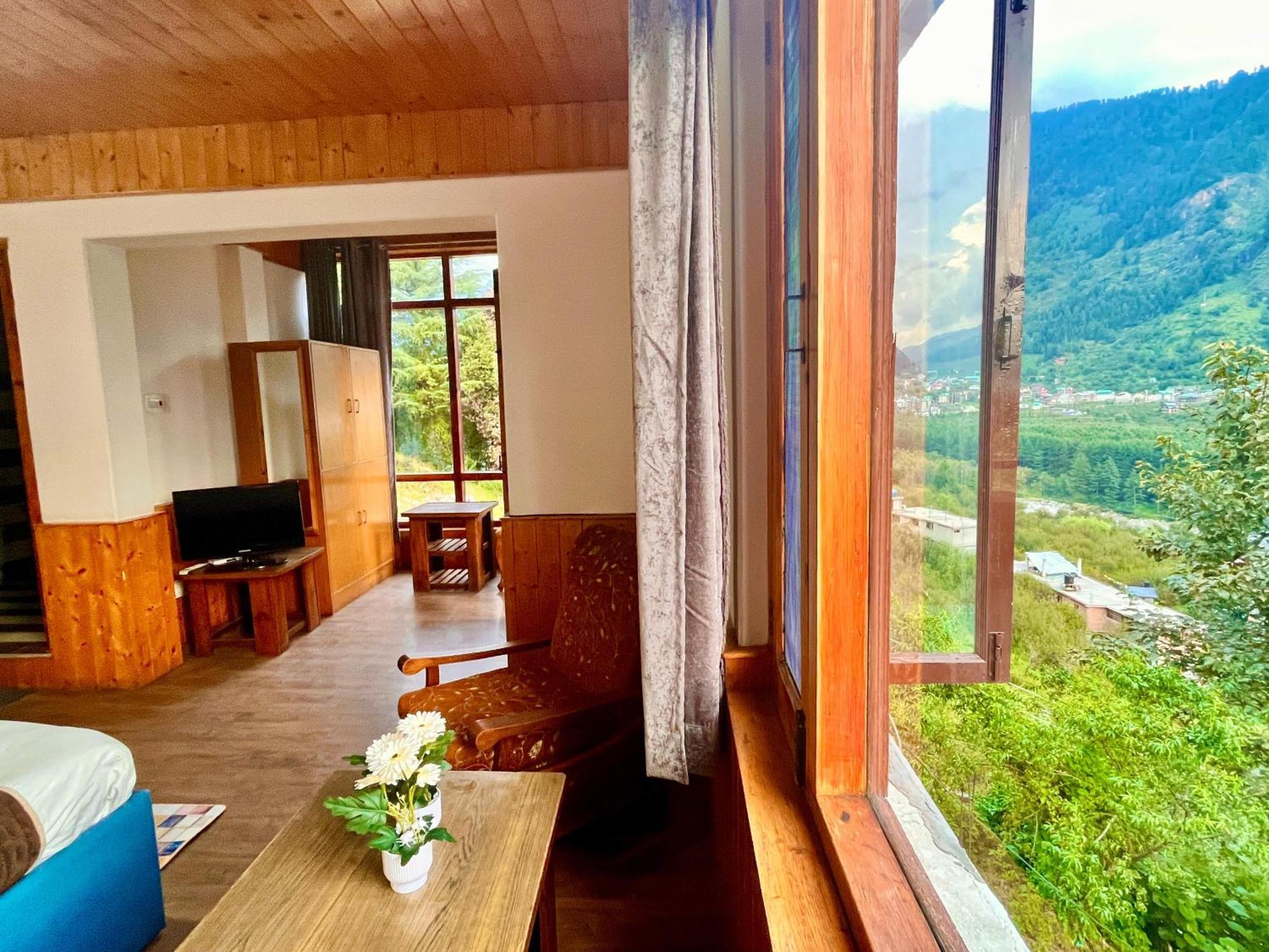 Himalayan River Mountain View 2 Bedrooms Cottage, Manali Buitenkant foto
